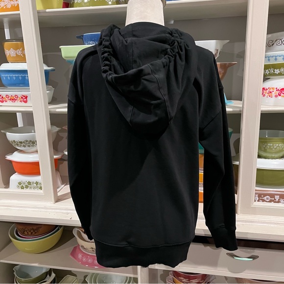 Ivy Park Black Full-Zip Logo Hoodie - Size XS - Picture 8 of 16
